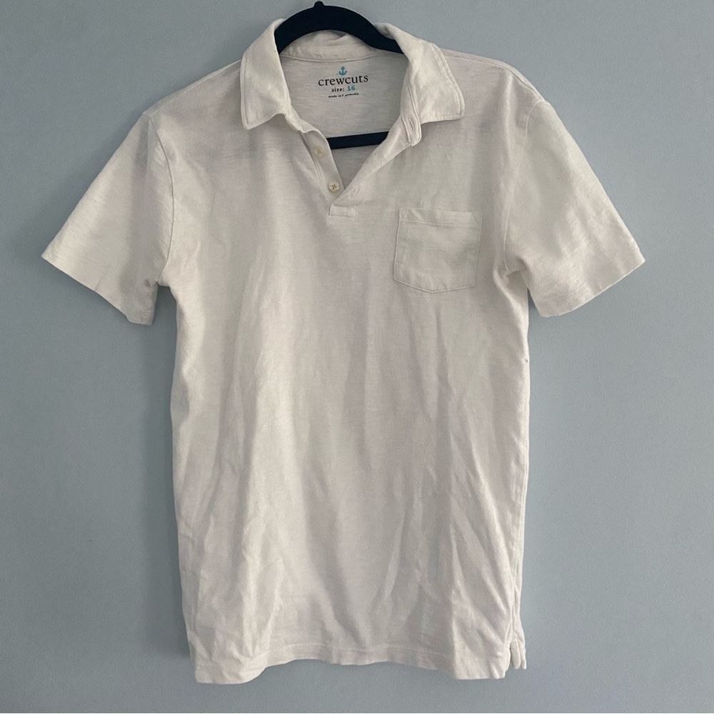 Boys White Polo shirt size (16)